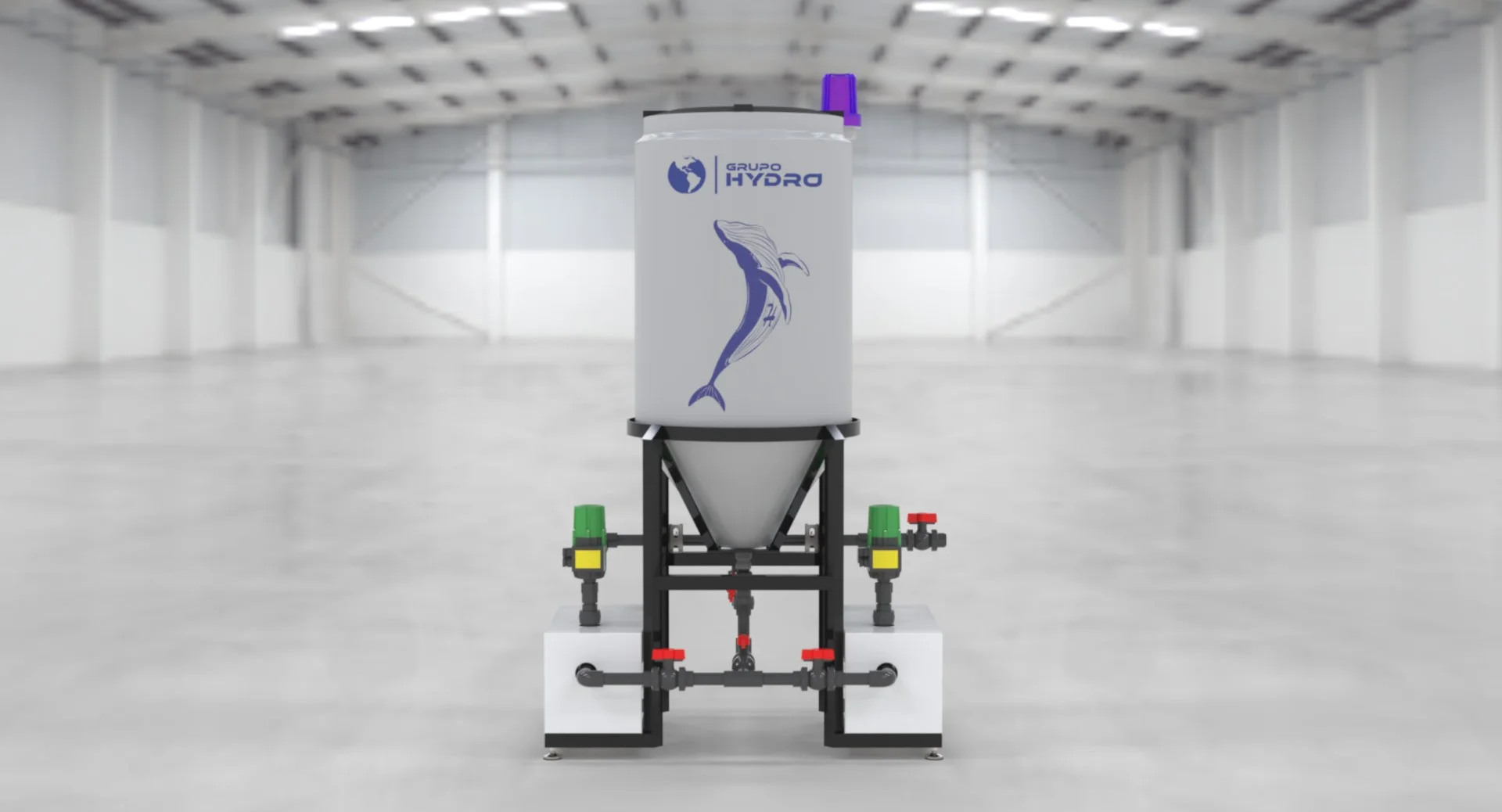 Tolva de Fondo Cónico 250L - almacenamiento y distribución